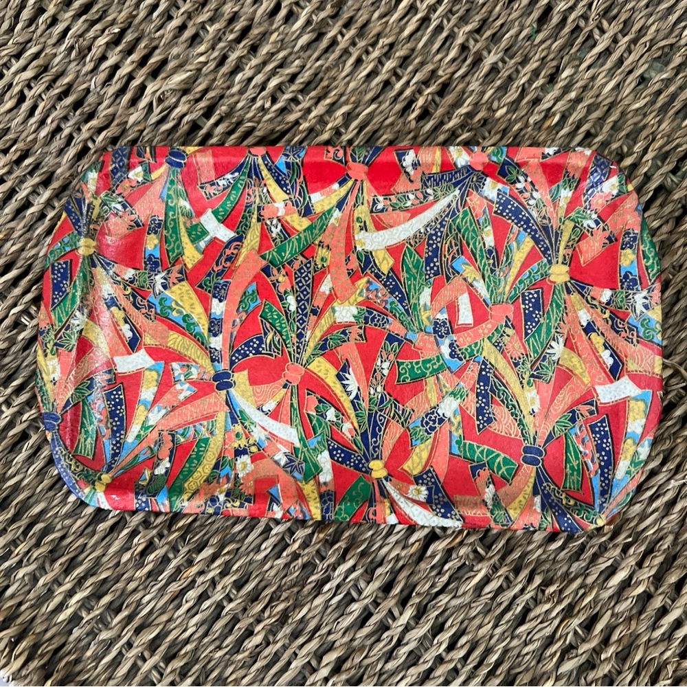 Abstract Multicolor Trinket Jewelry Decor Tray